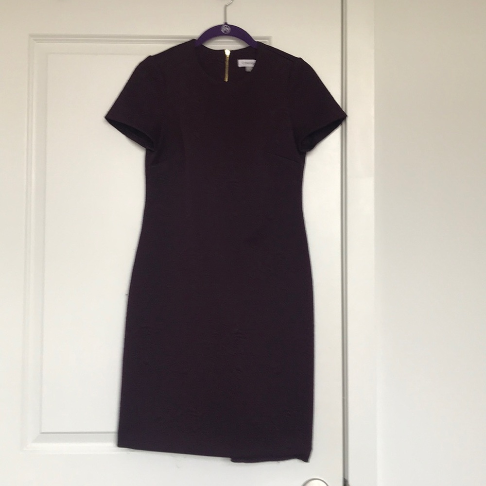 Plum floral Calvin Klein dress